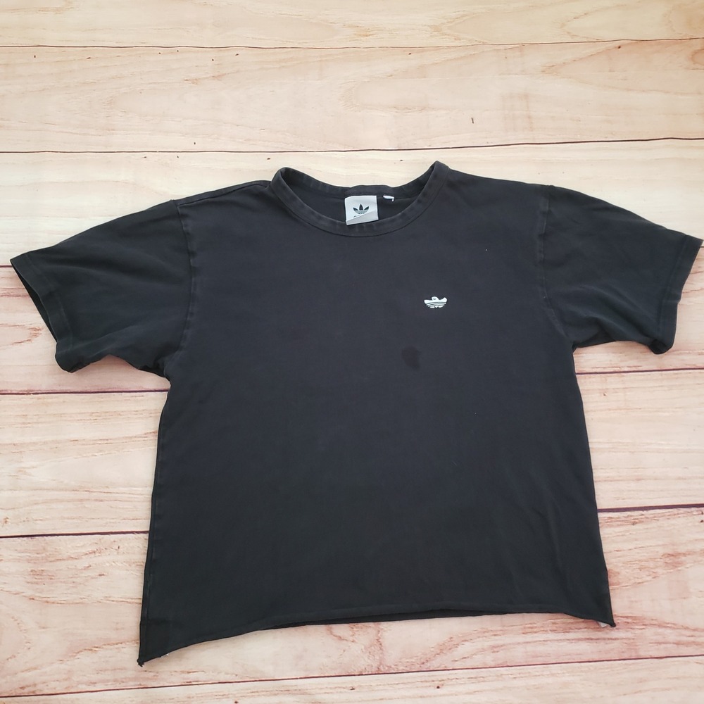 Adidas x Gonz Shmoo Shirt Womens Large Black Ghost Trefoil Skate Activewear‎ Top
